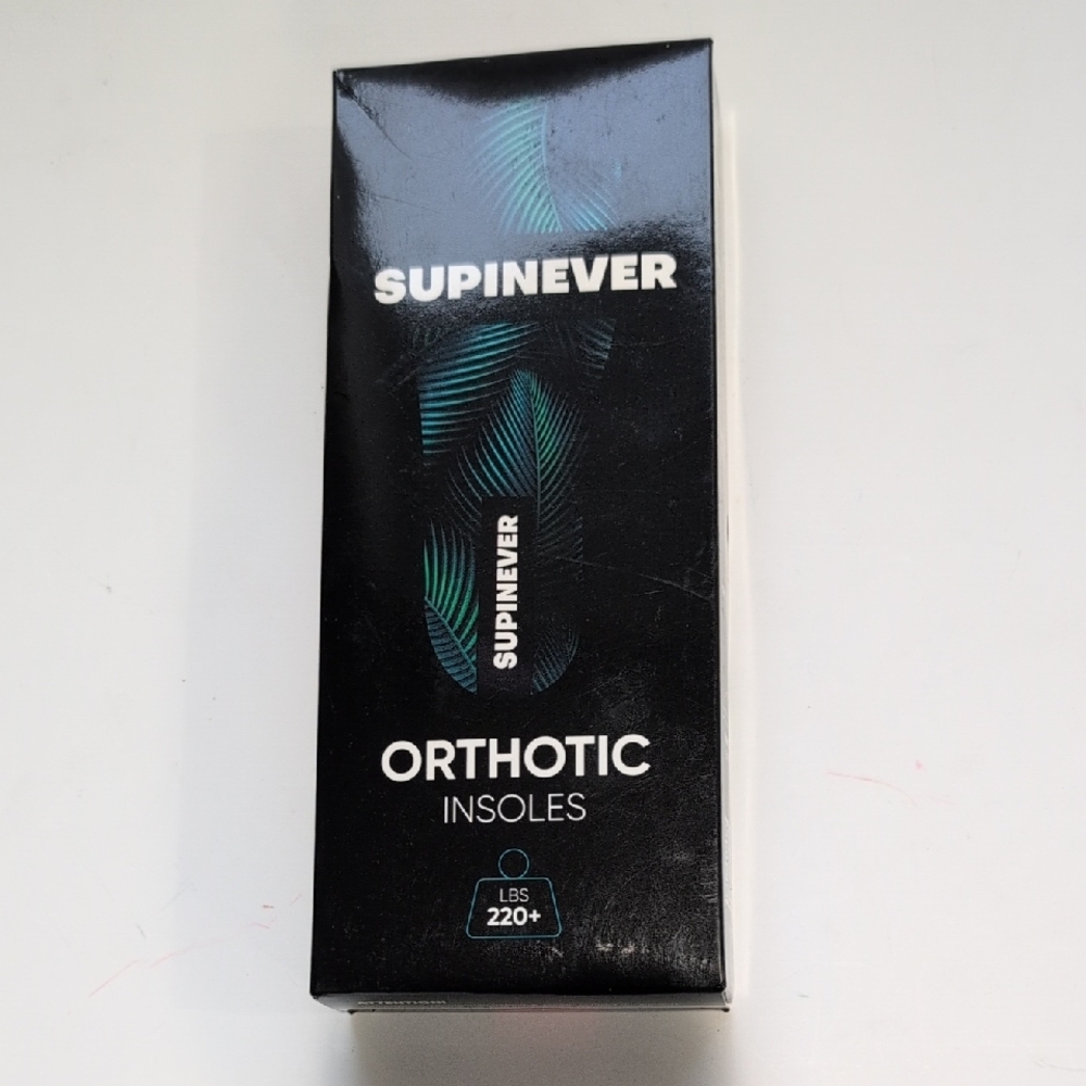 SUPINEVER Orthotic Insoles for Pain Relief- New in Box